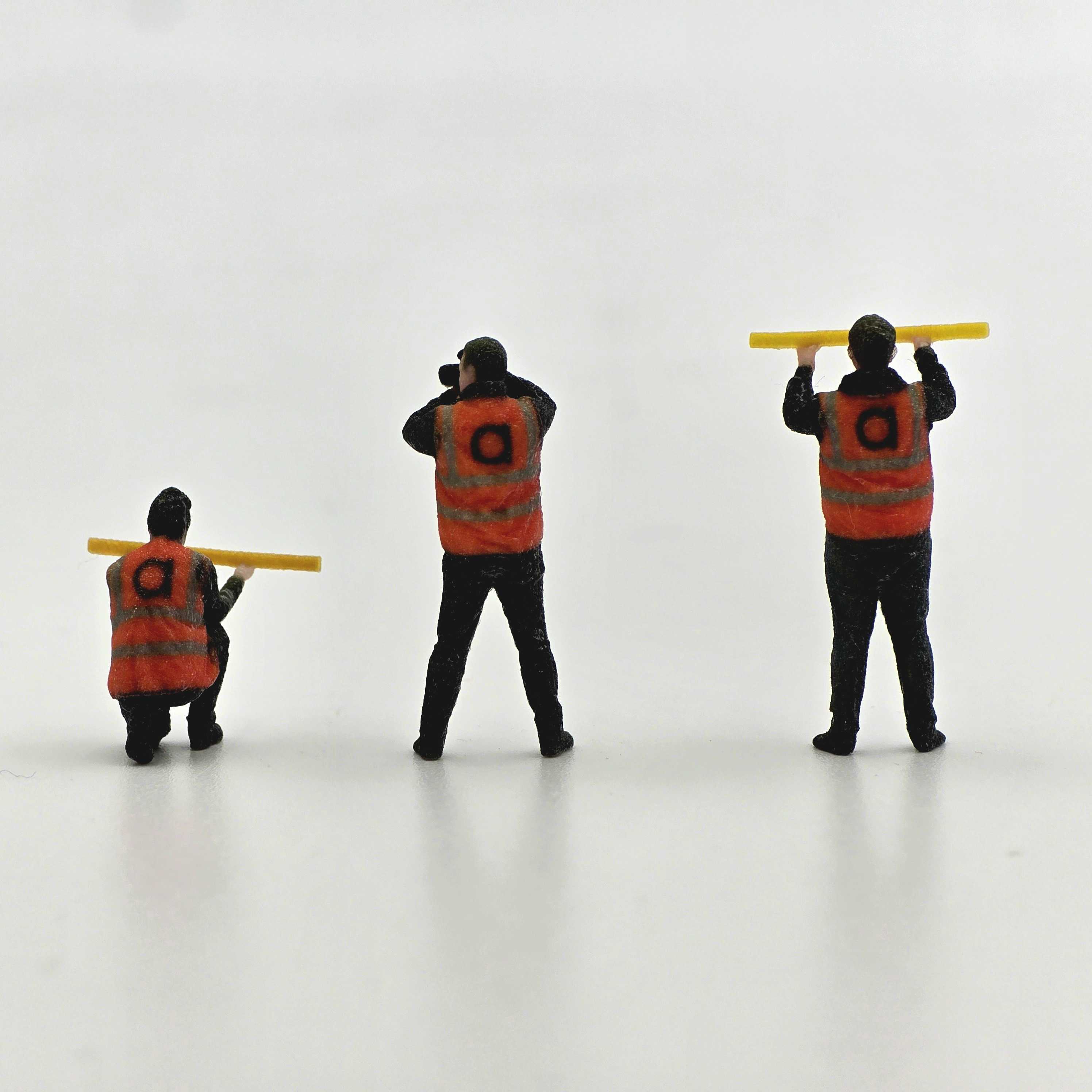 Équipe de recherche Accurascale-Pack de trois figurines-Échelle OO (1/76e) 