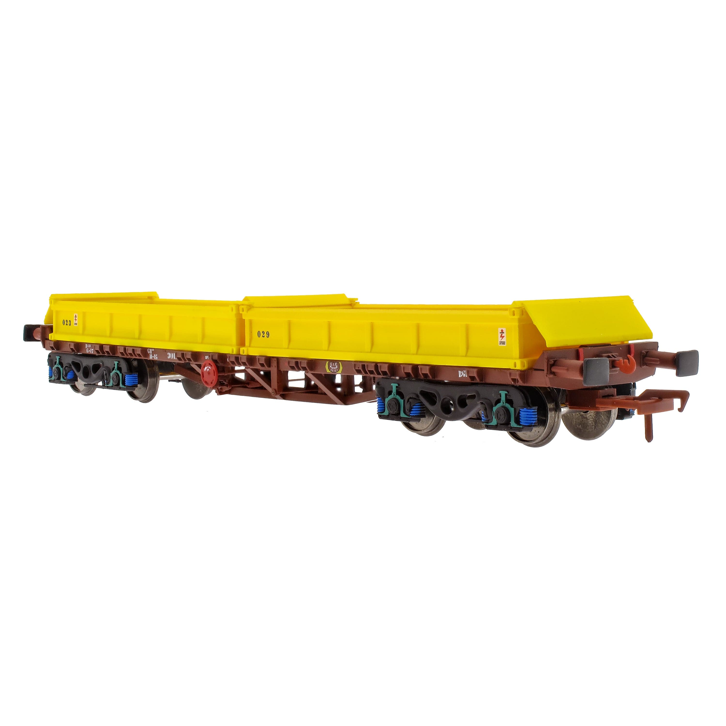CIÉ/IR 42'Flat-Twin Pack B-Wagons à déblais