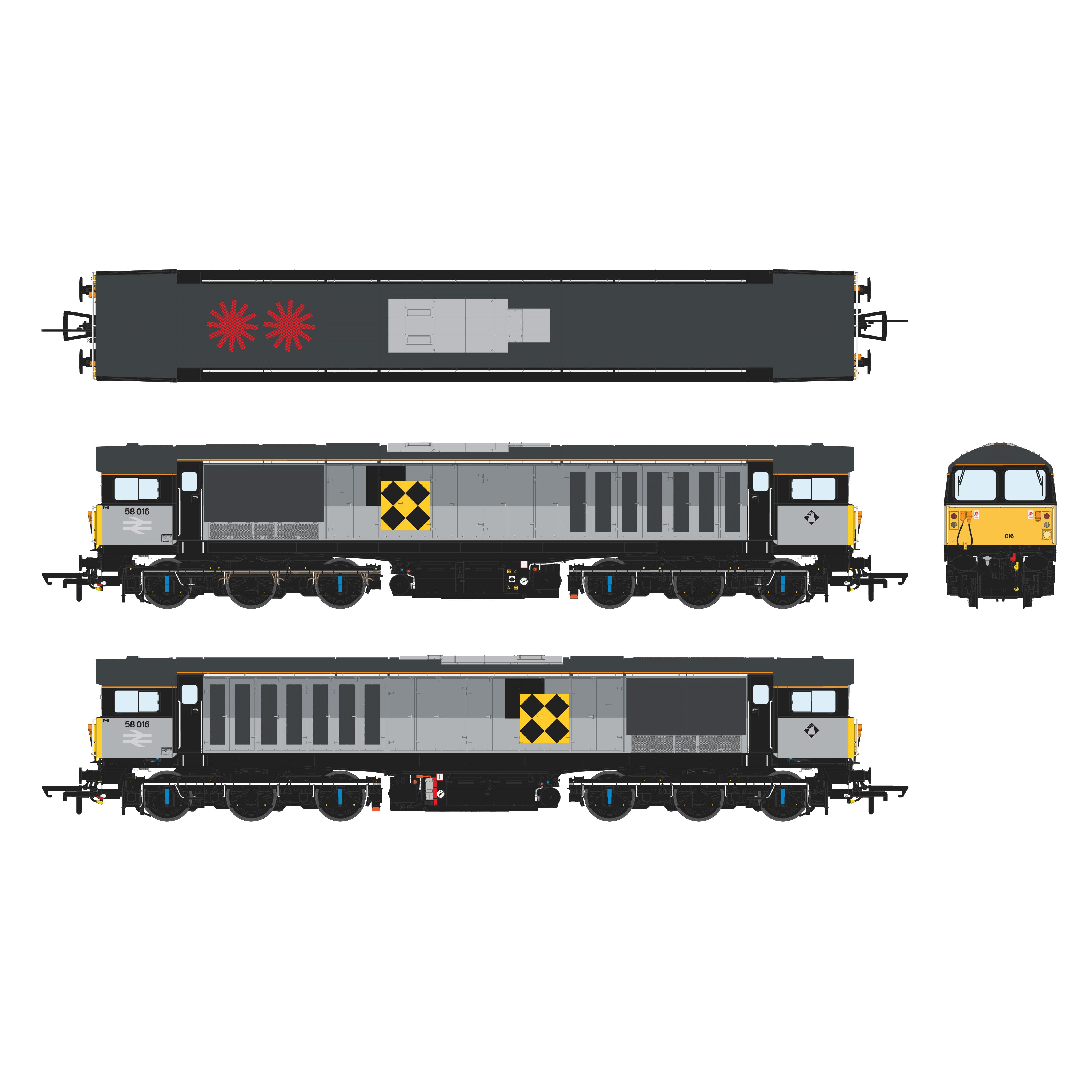 Classe 58 - Train complet de charbon - 58016 - Équipé de son DCC