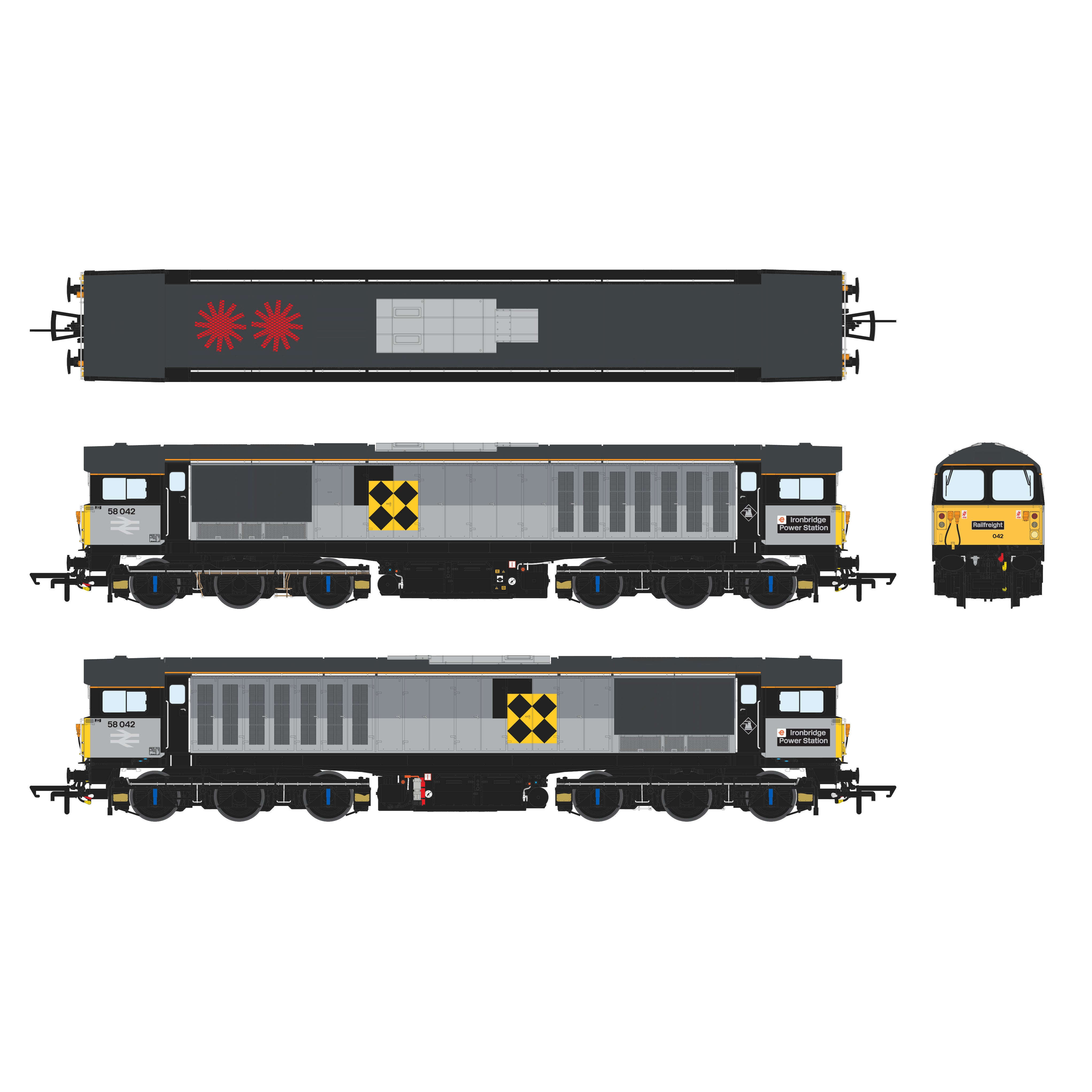 Classe 58 - Train complet de charbon - 58042