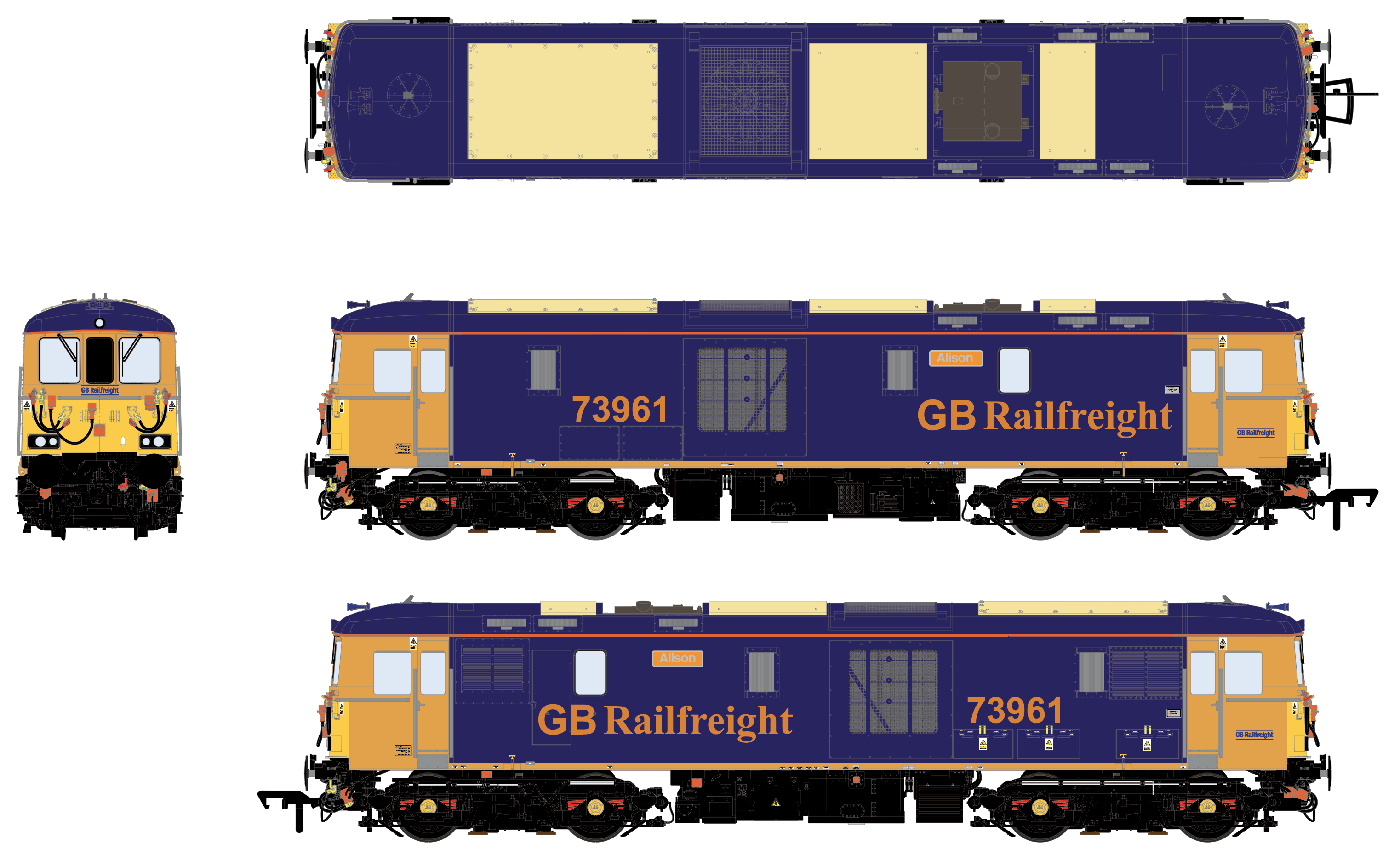 Classe 73 - GBRf (Actuel) - 73961 Alison - Son DCC installé