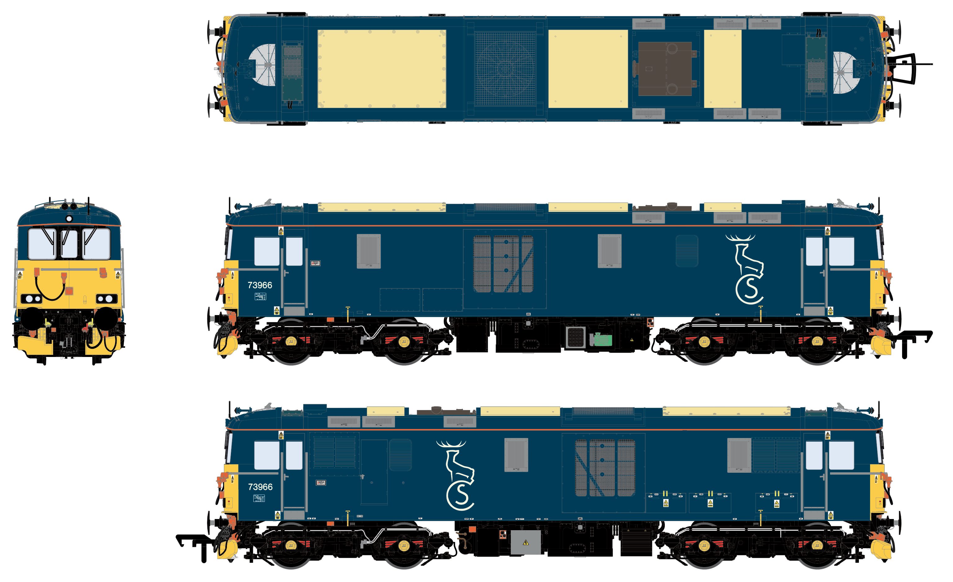 Classe 73 - Caledonian (Current) - 73966