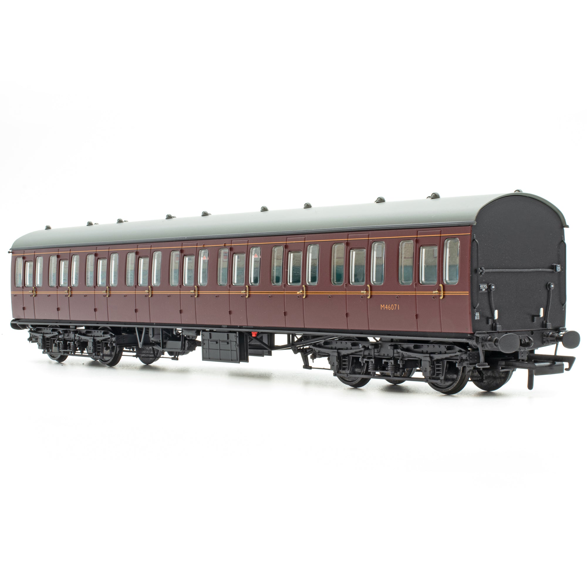 BR Mk1 57' Non-Gangway Coach - S - Lined Maroon  (Low position) M46071
