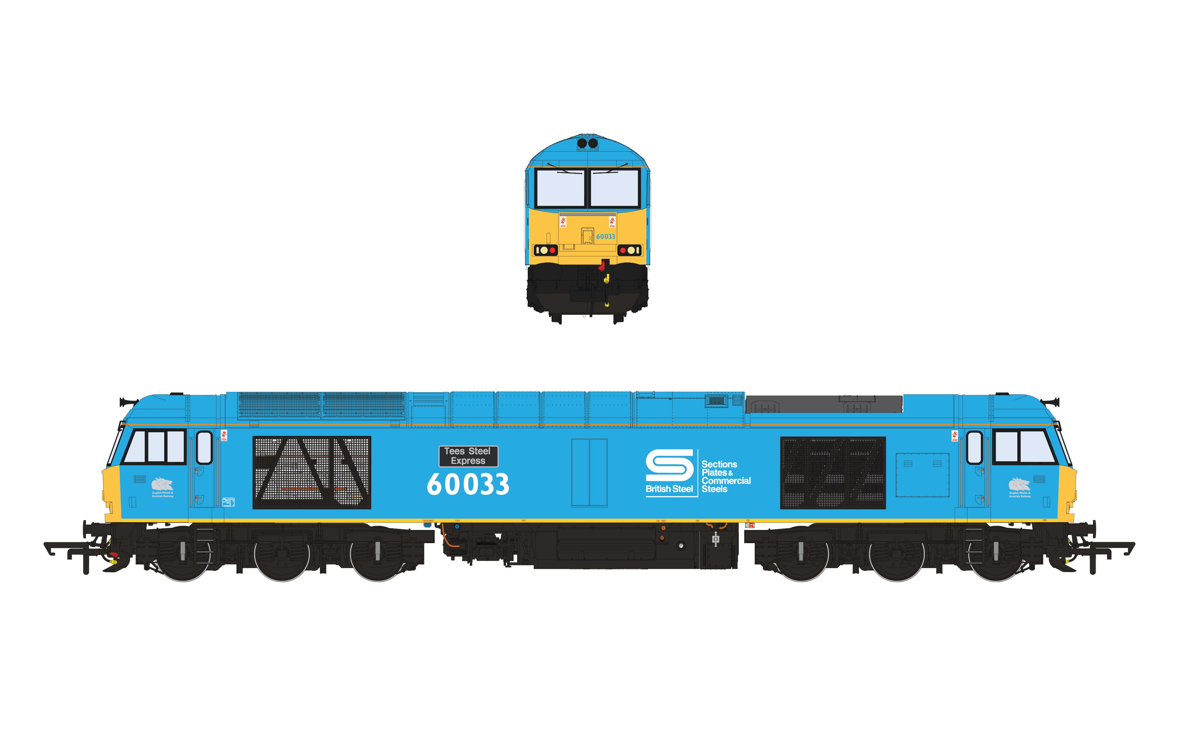 Class 60 - British Steel Blue - 60033 - DCC Sound Fitted