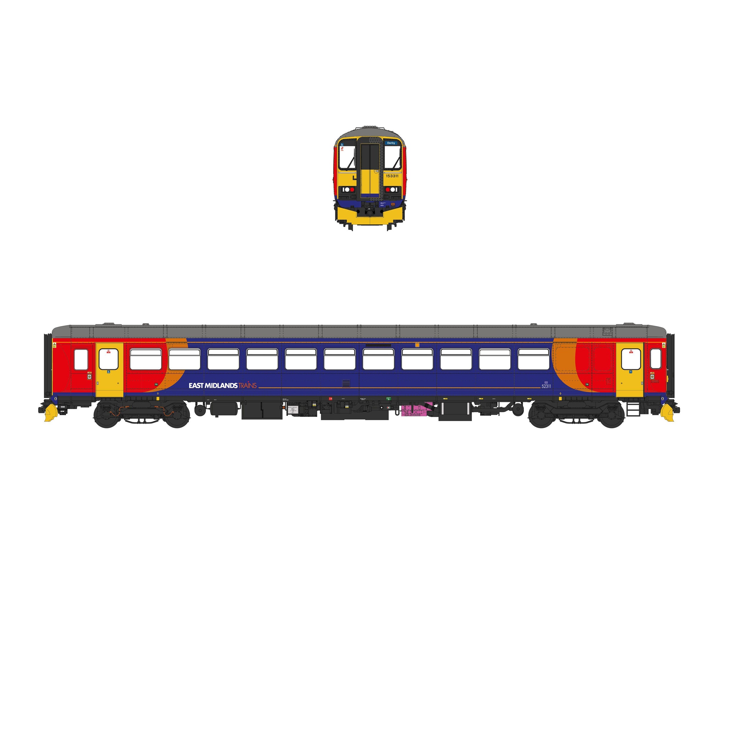 Class 153 - EMT Stagecoach - 153311 - OO Scale