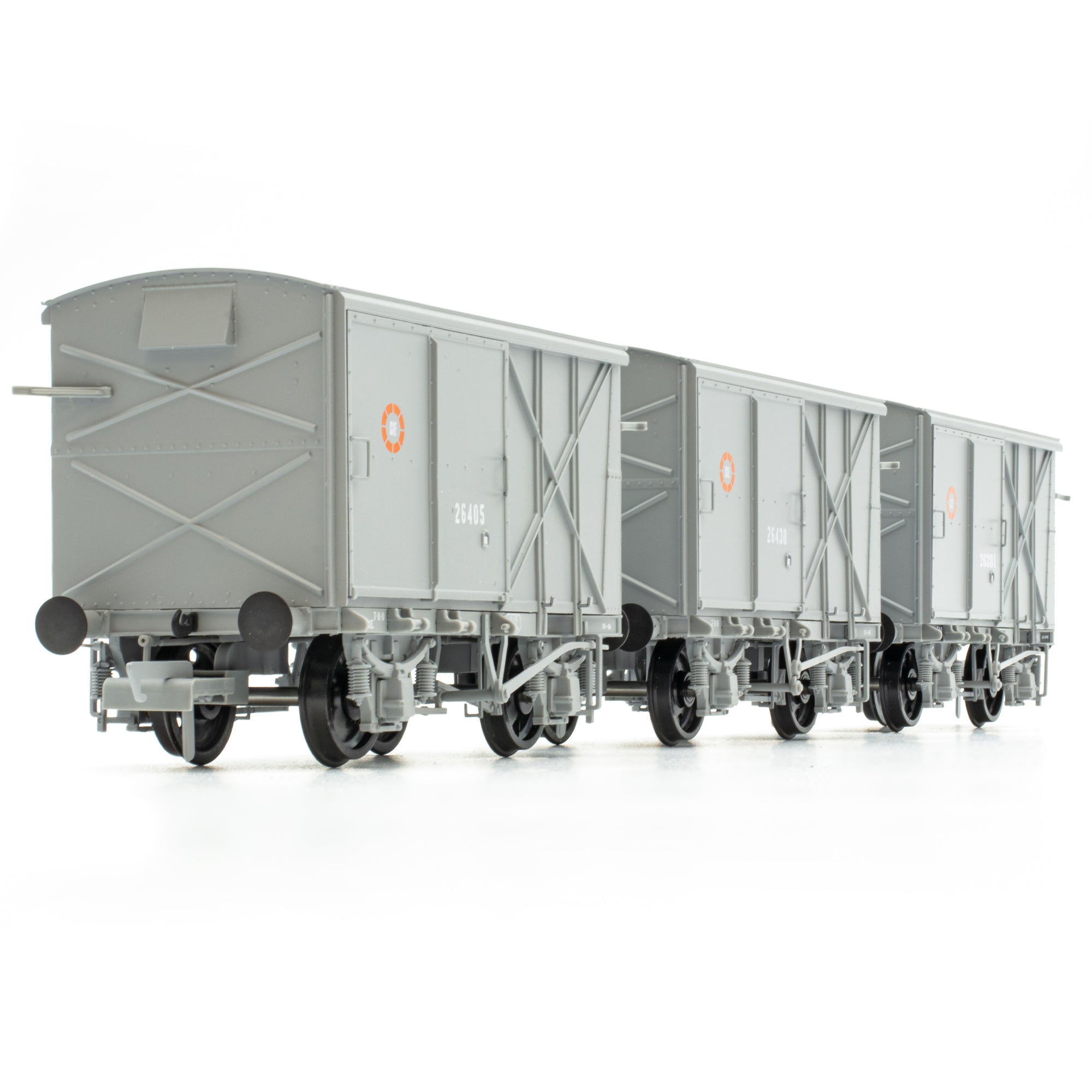 CIE Bulleid Pallet Van - Grey (CIE roundel era) - Pack 2