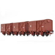 CIE Bulleid Pallet Van - Brown (CIE roundel era) - Pack 3