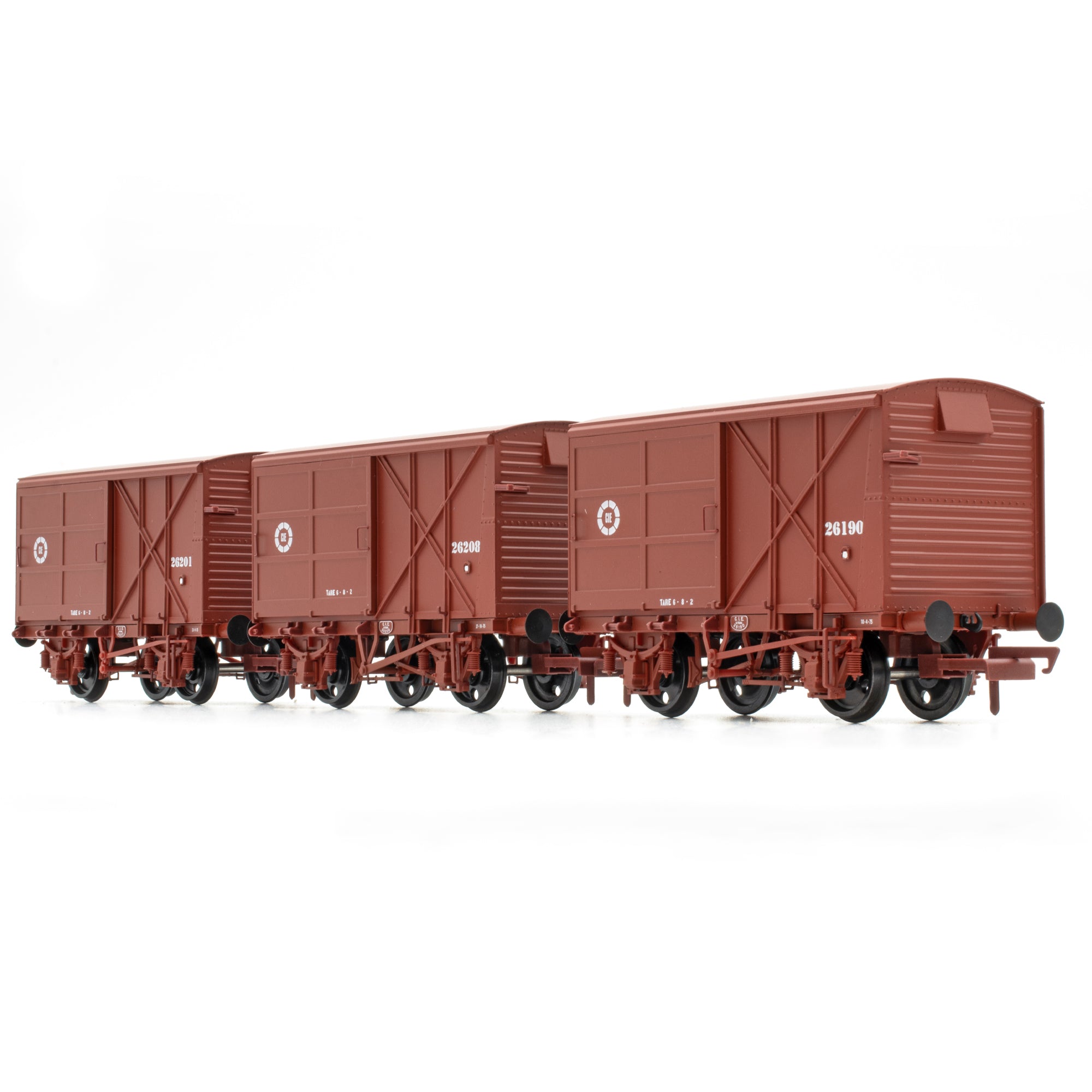 CIE Bulleid Pallet Van - Brown (CIE roundel era) - Pack 3