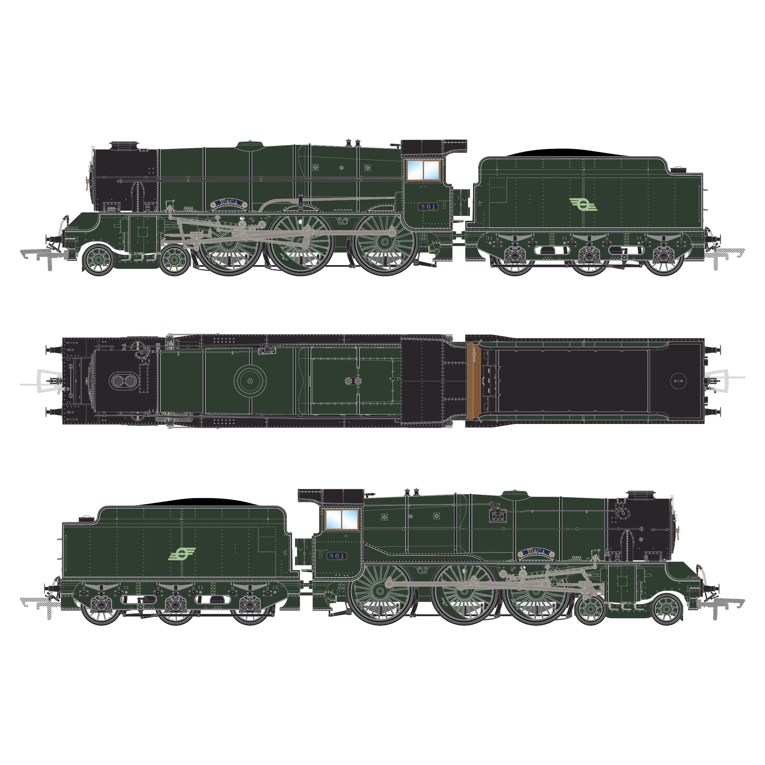 GSR800-801 Maca-CIE (FS) -Son DCC