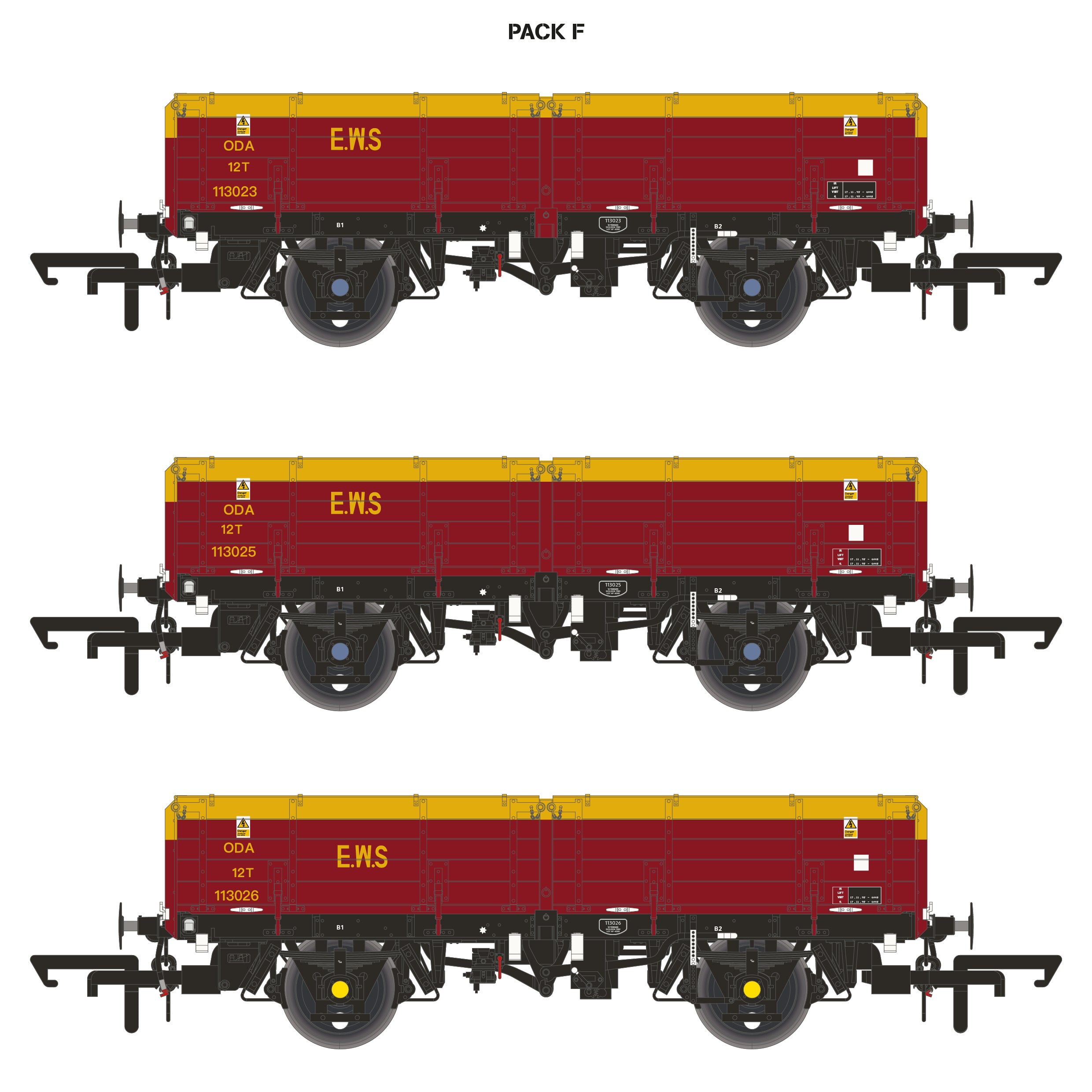 ODA -  EWS Maroon/Yellow - Triple Pack F