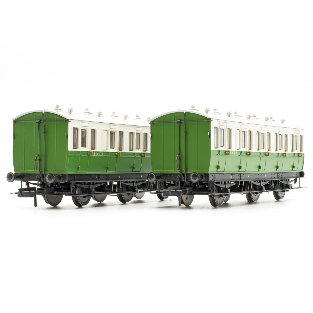 Genesis 6w - LNER Camping Coaches Green/Cream - Twin Pack J