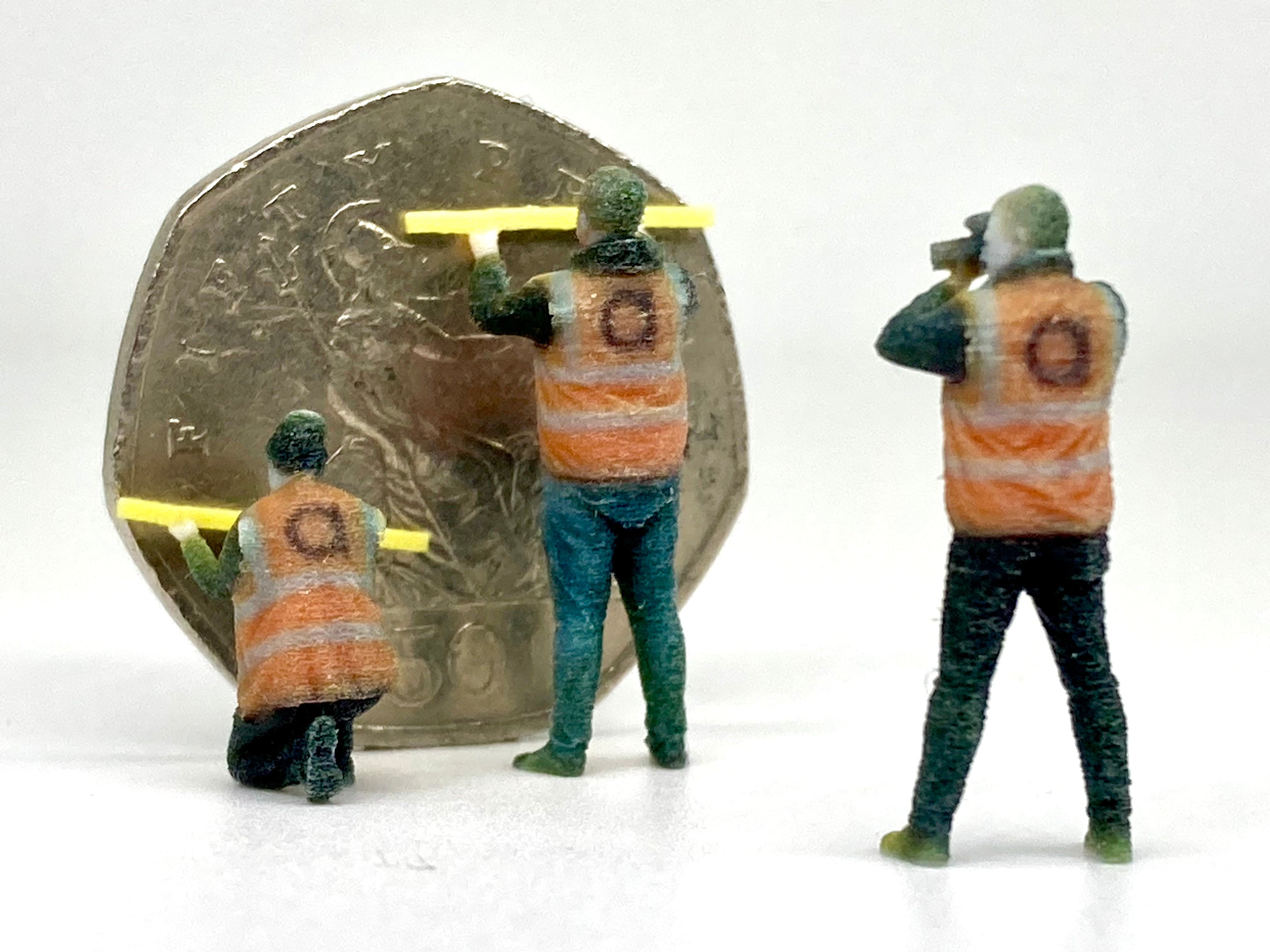 Équipe de recherche Accurascale-Pack de trois figurines-Échelle OO (1/76e) 