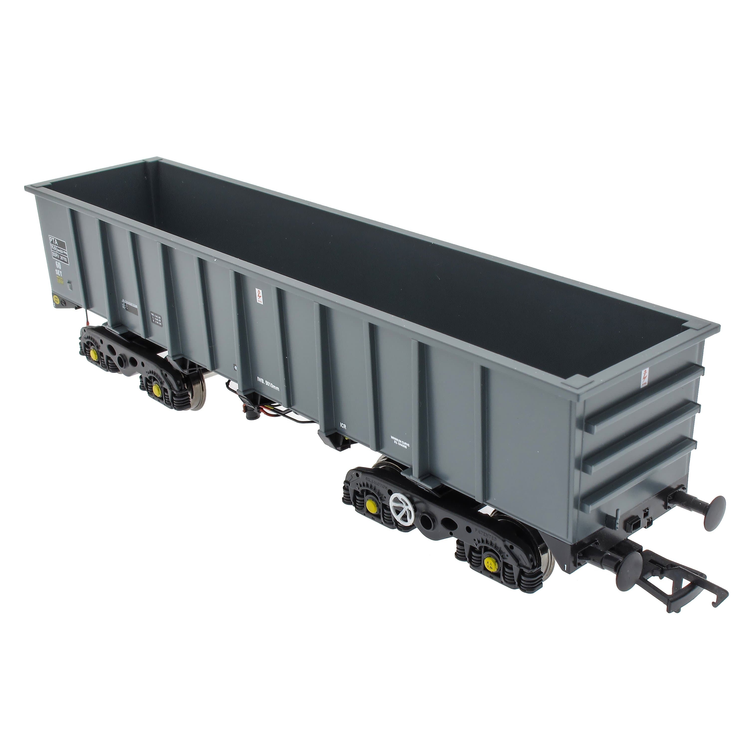 Pack basculeur de bogie PTA/JTA+JUA-Gris acier britannique et orange (extérieur) 