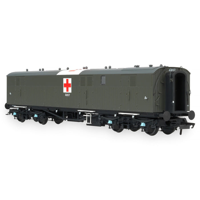 Siphon G - Ex-Dia. O.33 Overseas Ambulance Train No.32 Ward Car - Olive Green (c/w Red Cross): A5 3207